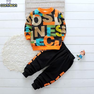 China Casual Casual Manufacturers Selling Casual Cartoons Sweater Suit Sports Tracksuits Boy Clothing Sets For Boys for sale