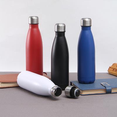 China Amazon Best Selling Stainless Steel Viable Cola Bottle Double Wall Vacuum Custom Sport Water Bottle With Lid for sale