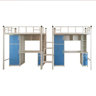 China Modern Cheap Modern Metal Style Packing Double Bunk Apartment Apartment Dorm School Furniture for sale