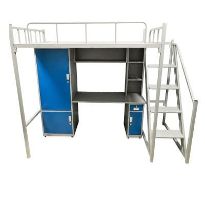 China Modern Metal Twin Bed With Post Wooden Simple Bunk Designs Metal Frame Double Bed for sale