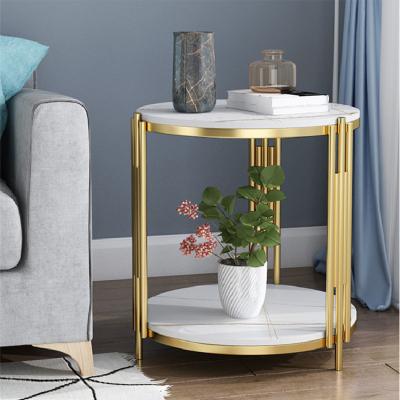 China Multifunctional Customized Console Table Marble Gold Top Base Around Classic Console Table for sale