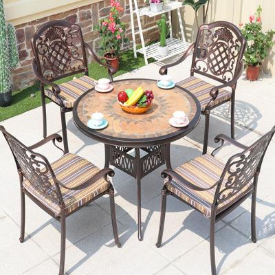 China Modern China Supplier Outdoor Furniture Dining Umpire Chair Cast Aluminum Aluminum Garden Chair for sale