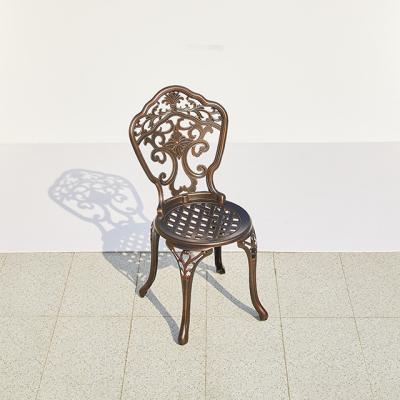 China EUROPEAN Modern Patio Dining Chair Die Casting Aluminum Garden Chairs for sale