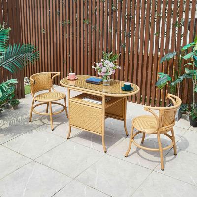 China Factory Directly Classic Nordic Rattan Chair Patio Sets Outdoor Rattan Chair Furniture for sale