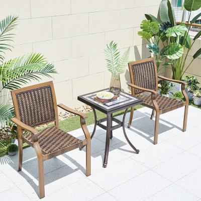 China Classic Factory Made Restaurant Dining Chairs Outdoor Rattan Furniture Chairs for sale