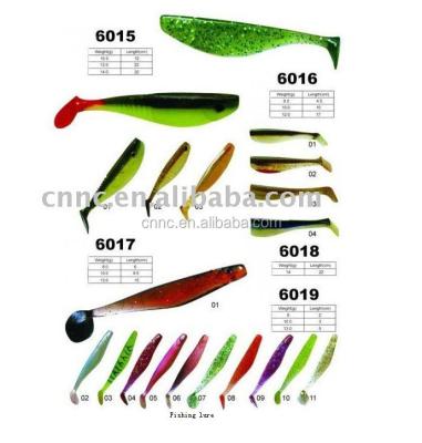 China Soft Lure Fishing Baits Plastic Lures S6015-S6019 for sale