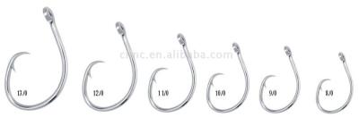 China Tuna Circle Hook in high carbon steel for fishing for sale