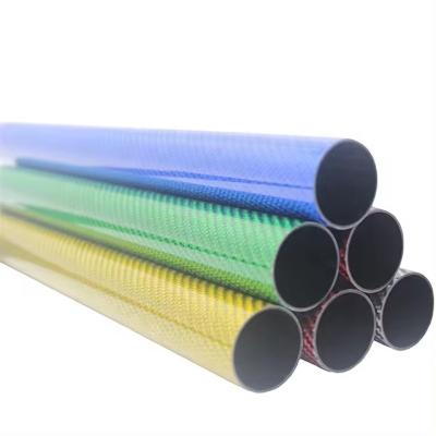 China Eco-friendly Colorful 3K Carbon Fiber Tube For Shisha Wholesale for sale