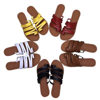 China 2022 hot new fashion summer women's shoes trend fashion indoor and outdoor women's slippers fashion flat comfortable clip sandals for sale