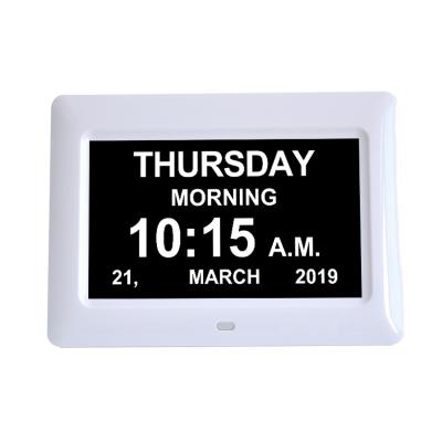 China Table Calendar 2019 Gift Best 7 Inch Digital Day Clock With 5 Alarms 3 Daily Medicine Reminder For Grandma Memory Loss Calendar For Seniors for sale