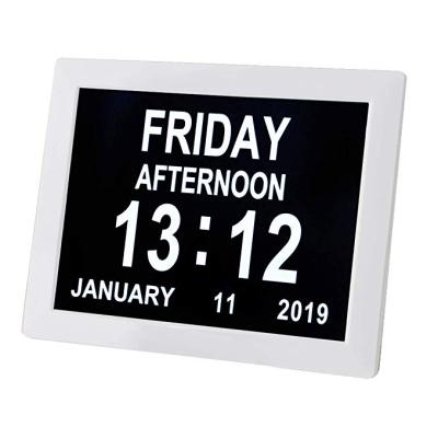 China Kalender klok dementia first generation digital clock calendar clock with day cycles and battery support for sale