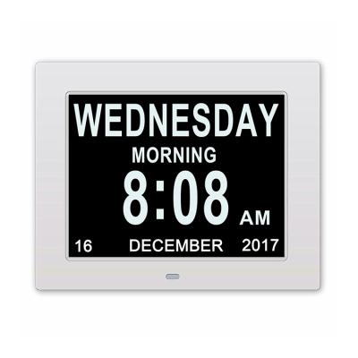 China 2021 Wifi dementia klok kalender white older ABS calendar clock digital dementia day alarm clock 2021 with HD resolution for sale