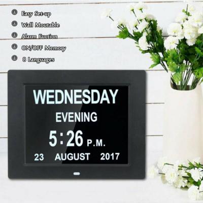 China Files OEM Christmas Gift Digital Clock Table Clock Calendar Day Clock Date Week Month Month Year for sale