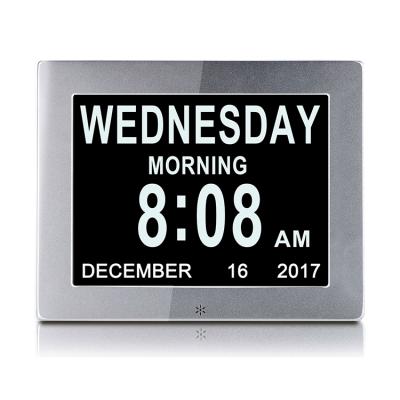 China Christmas Gift Dementia Digital Clock Date Day/Night Time 2022 Health Care Digital Calendar Clock for Grandfather for sale