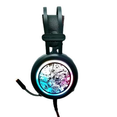 China V6 Headband Usb Headset RGB Earphone For PC Gaming Headset for sale