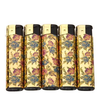 China Electric Lighters Gold Rechargeable Single Lighter Lighter for sale