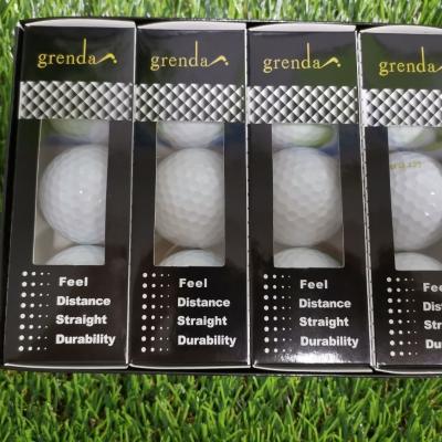 China Surlyn and Grenda High Quality 4 Layer Urethane Tournament Rubber Golf Ball With Box Packing for sale