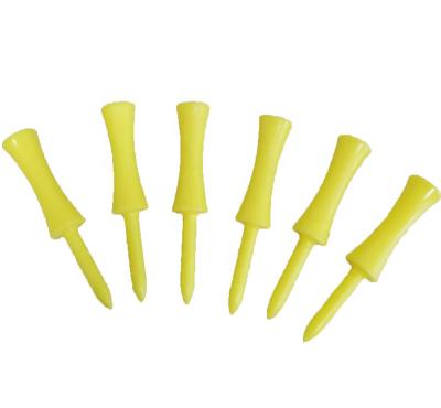 China 70mm Wooden Plastic Yellow Golf Tee for sale