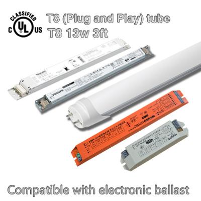 China Brightest 13W 3ft SMD LED Tube Light T8 Led Fluorescent Tube Replacement for sale