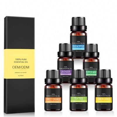 China OEM Rosemary Eucalyptus Rose Tea Tree Aroma Diffuser Essential Oil Set Aromatherapy Skin Revitalizer Essential Oil Manufacturers for sale