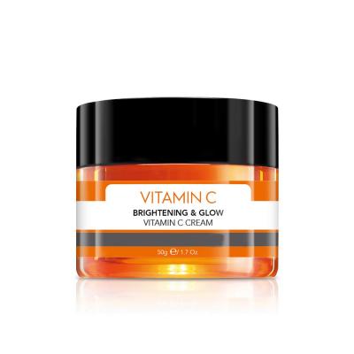 China Skin Revitalizer Private Label Vitamin C Cream Skin Care Whitening Glowing Moisturizer Vitamin C Smoothing Moisturizing Face Cream for sale