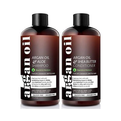 China Wholesale Color-Protecting Natural Organic Argan Oil Shampoo And Conditioner Private Label Hair Growth for sale