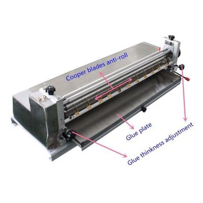 China JS-700A Home Use Desktop Stainless Steel 700mm Glue Machine With Cheap Price for sale