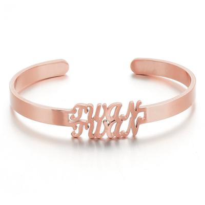 China Simplicity The Fine Quality Diy Stainless Steel Custom Name Birthday Bracelet Gift for sale