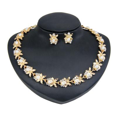 China Europe and America sell well new type pearl wedding jewelry set pearl jewelry set for sale