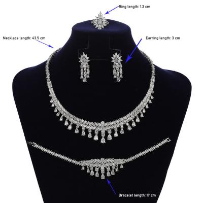 China CLASSIC african wedding dubai zircon fashion jewelri african jewelry sets set necklac for sale