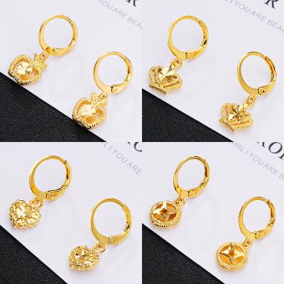 China Good Quality Retro Various Bridal Women's Long Tassel Style Gold Plated Earrings for sale