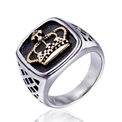 China Fashion production hip-hop style technology good men's ring titanium steel men's jewelry jewelry men's ring for sale