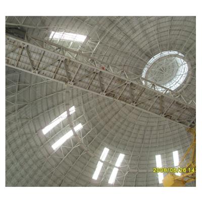 China Steel Space Frame Barrel Arch Storage Coal Storage Bin Structural Roofing Dry System for sale