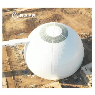 China Steel Workshop SAF Long Lifespan Space Frame Dome Coal Storage Bin for sale