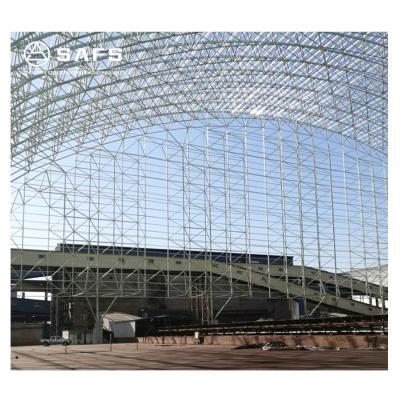 China Workshop Steel Safs Light Steel Structure Large Span Space Frame Vault Coal Storage Buildings for sale