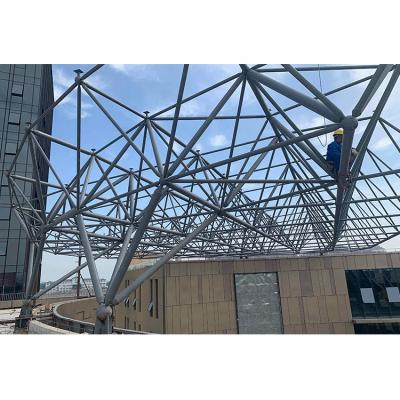 China Structural Roofing Prefab Space Frame Roof Coal Storage Coal Storage Roof Building Grid for sale