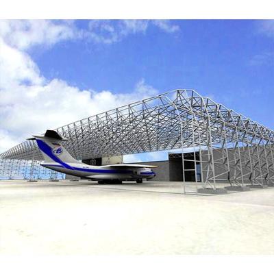 China New Design Steel Structure Aircraft Hangar Low Cost Structural Roofing Airplane Hangar In Space Frame Roofing System for sale