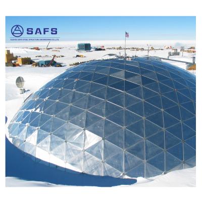 China Professional Design Structural Covering Light Steel Space Frame Shopping Mall Metal Roof Skylight for sale