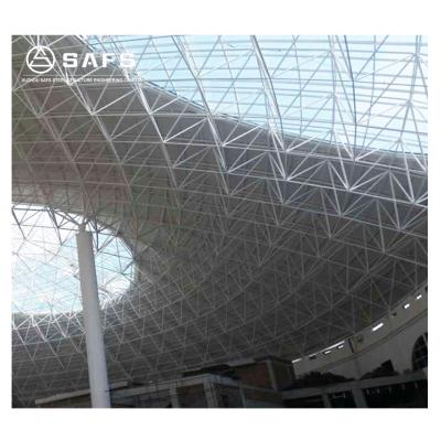 China Low Cost Prefab Building Structural Covering Soccer Stadium Roof Football Stadium for sale