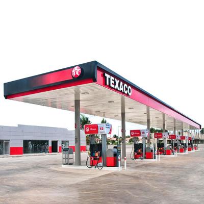 China Gas Station Canopy Steel Structure SAF Structural Roofing Cost for sale