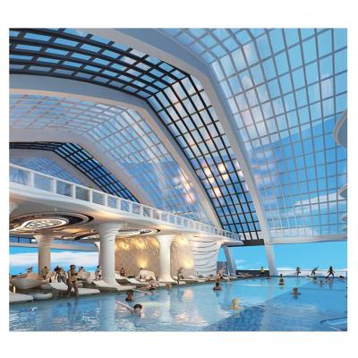 China Indoor Multi-Function Center Roof Structure Covering Structural Design Sports Swimming Pool for sale