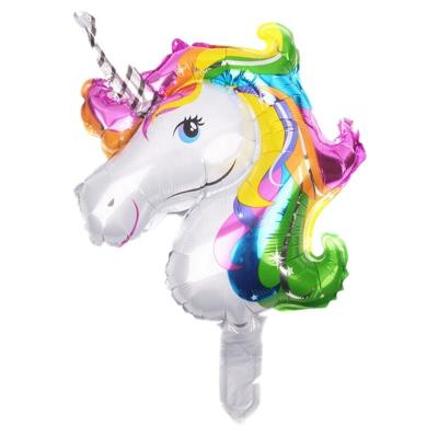 China Advertising Toy Popular Cartoon Animals Unicorn Balloon Aluminum Birthday Party Decoration Cute Decorate Balloons for sale