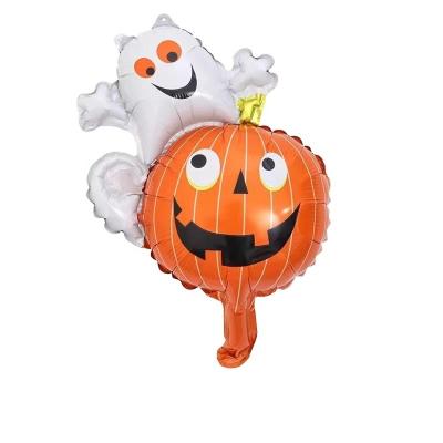 China Promotional Toy Best Sale Mini Foil BUalloon Printing Machine Party Decorations Pumpkin Bat Ghost Foil Balloons Props for sale