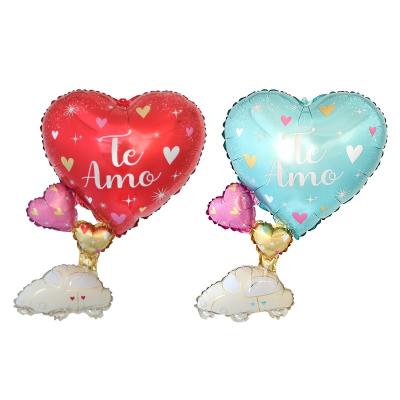 China Toy Wholesale Wedding Engagement Decoration Promotional Balloon I LOVE YOU with Car Foil Balloon Heart Balloon Te AMO Car for Valentine's Day for sale