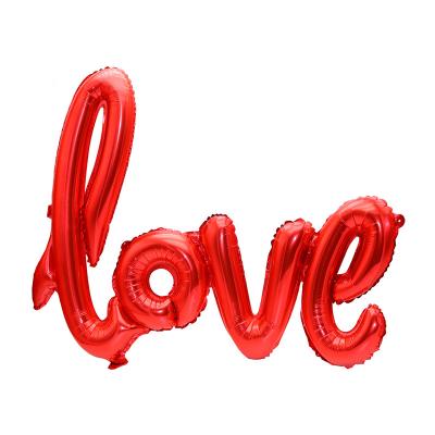 China Party Decoration United LOVE Wedding Decoration Party Alphabet Letter Aluminum Foil Balloon For Valentine's Day for sale