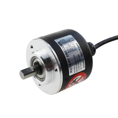 China Position Sensor E50S8 8mm Solid Rotary Shaft Type Servo Motor Encoder Dual Shaft Encoder for sale