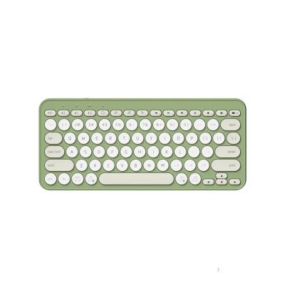 China Mini Multi Device Blue Wireless Tooth and Wireless 2.4G Keyboard with Rechargeable Battery for sale