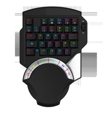 China Mini Portable Anti-ghosting USB Metal Glowing Light Up Mechanical Gaming Keyboard for sale