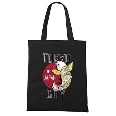 China Promotional handled cotton canvas tote bag, shopping bag high quality black cotton, hot sale bolsos de lona for sale