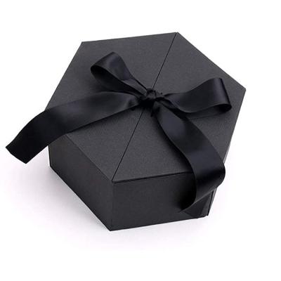 China Advanced Fashion Recyclable Luxury Cardboard Gift Packaging Craft Hexagon Customized Paper Boxes for sale